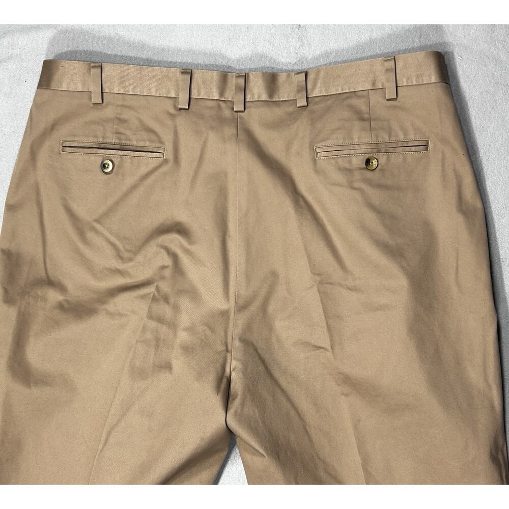 Joseph A. Banks Traveler's Collection Men's 44 X 28 Pleated Cotton Khakis Pants - Picture 10 of 10